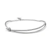 Tiffany & Co. Tiffany Knot Double Row Necklace in White Gold with Diamonds | ^ Necklaces & Pendants|Diamond Jewelry
