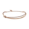 Tiffany & Co. Tiffany Knot Double Row Necklace in Rose Gold with Diamonds | ^ Necklaces & Pendants|Rose Gold Jewelry