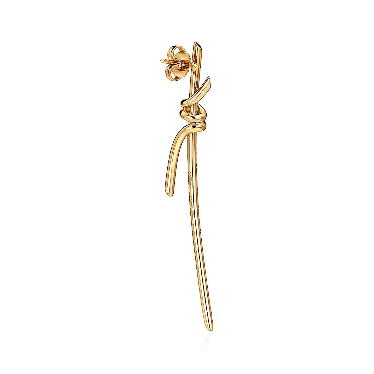 Tiffany & Co. Tiffany Knot Drop Earrings in Yellow Gold with Diamonds | ^ Earrings|Gold Jewelry