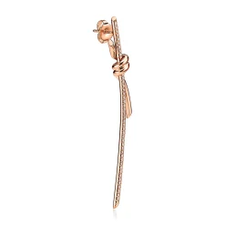 Tiffany & Co. Tiffany Knot Drop Earrings in Rose Gold with Diamonds | ^ Earrings|Rose Gold Jewelry