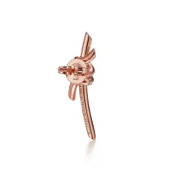 Tiffany & Co. Tiffany Knot Earrings in Rose Gold with Diamonds | ^ Earrings|Gifts for Her