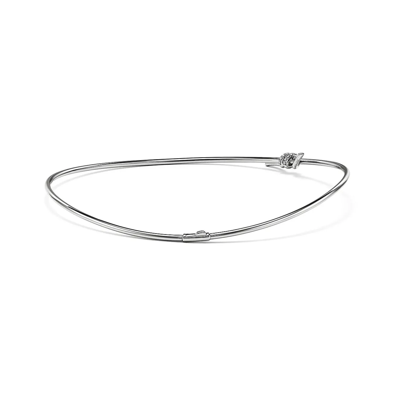 Tiffany & Co. Tiffany Knot Necklace in White Gold with Diamonds | ^ Necklaces & Pendants|Diamond Jewelry