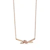 Tiffany & Co. Tiffany Knot Pendant in Rose Gold with Diamonds | ^ Necklaces & Pendants|Gifts for Her