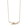 Tiffany & Co. Tiffany Knot Pendant in Yellow Gold with Diamonds | ^ Necklaces & Pendants|Gifts for Her