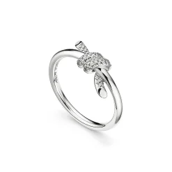 Tiffany & Co. Tiffany Knot Ring in White Gold with Diamonds | ^ Rings|Diamond Jewelry