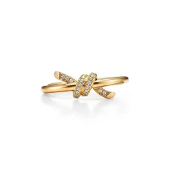 Tiffany & Co. Tiffany Knot Ring in Yellow Gold with Diamonds | ^ Rings|Gifts for Her