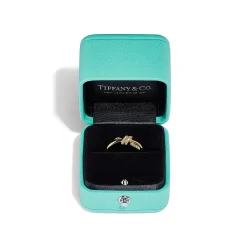 Tiffany & Co. Tiffany Knot Ring in Yellow Gold with Diamonds | ^ Rings|Gifts for Her