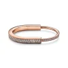 Tiffany & Co. Tiffany Lock Bangle in Rose Gold with Full Pavé Diamonds | ^ Bracelets|Men's Jewelry