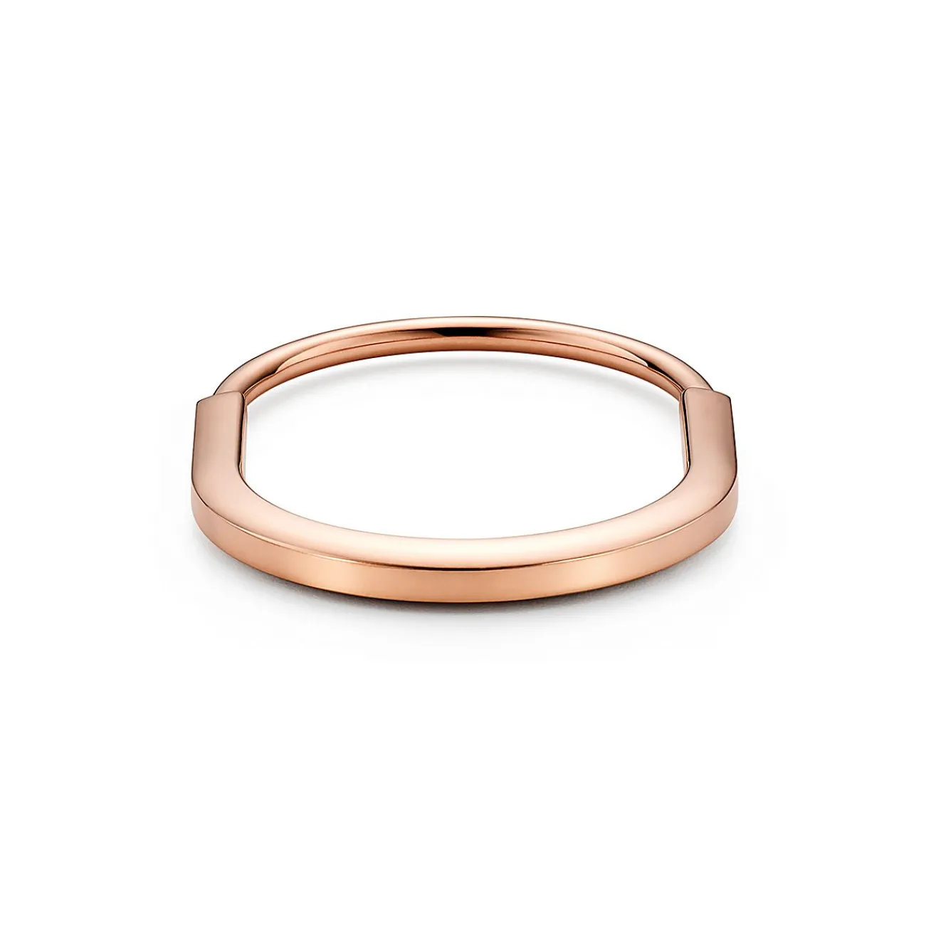 Tiffany & Co. Tiffany Lock Bangle in Rose Gold with Pink Sapphires | ^ Bracelets|New Jewelry