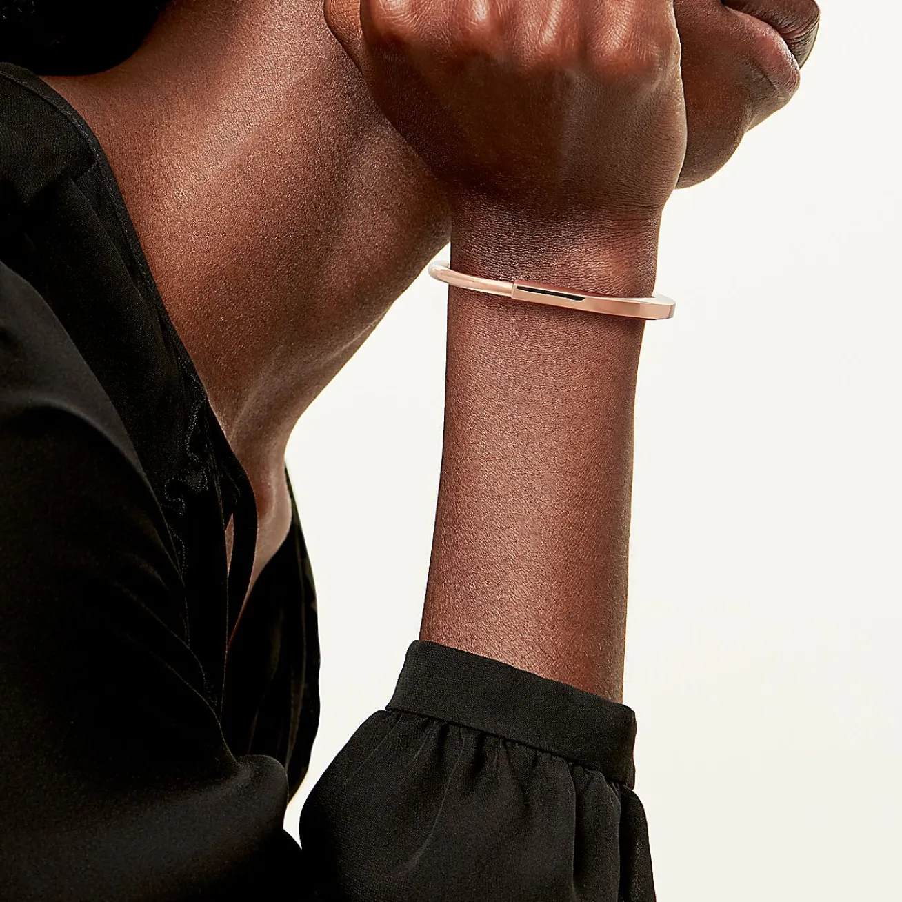 Tiffany & Co. Tiffany Lock Bangle in Rose Gold | ^ Bracelets|Men's Jewelry