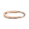 Tiffany & Co. Tiffany Lock Bangle in Rose Gold with Diamond Accents | ^ Bracelets|Men's Jewelry