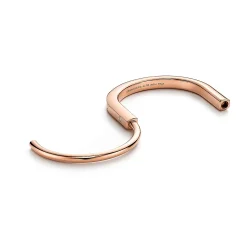 Tiffany & Co. Tiffany Lock Bangle in Rose Gold with Diamond Accents | ^ Bracelets|Men's Jewelry