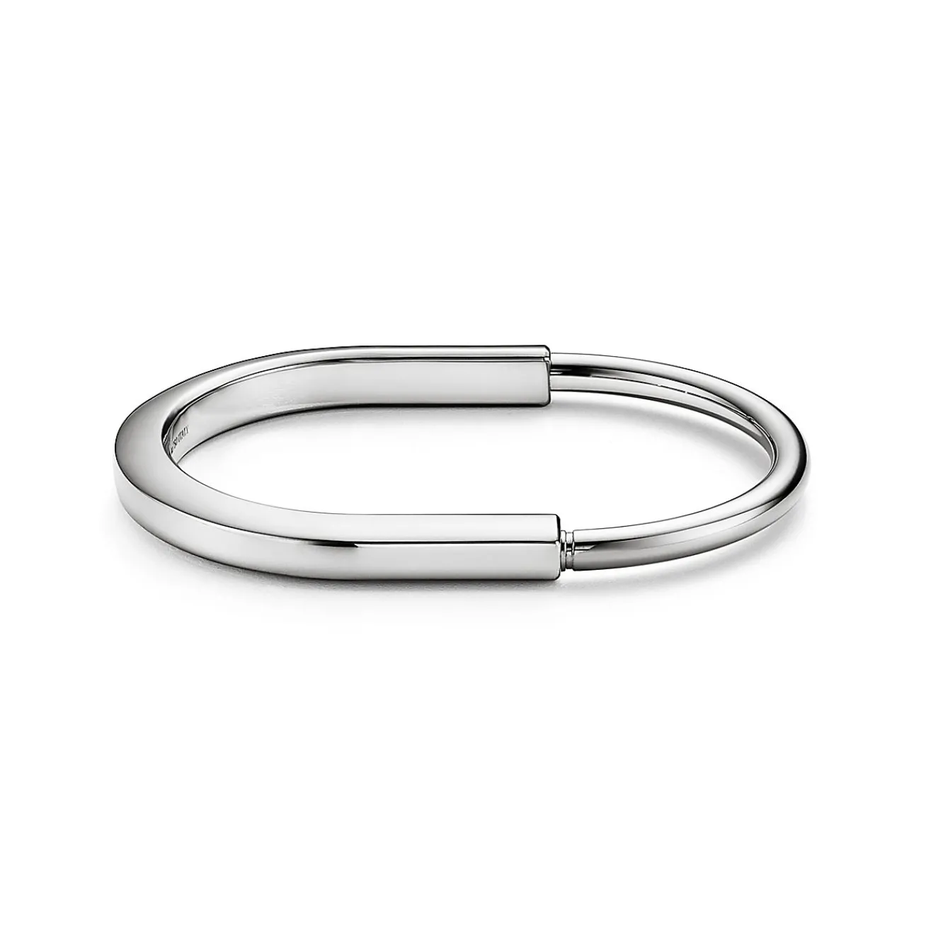 Tiffany & Co. Tiffany Lock Bangle in White Gold | ^ Bracelets|Men's Jewelry
