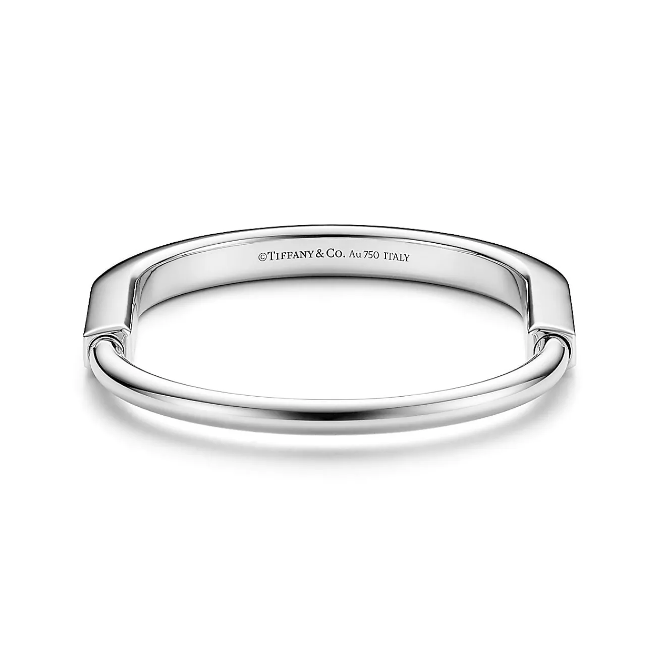 Tiffany & Co. Tiffany Lock Bangle in White Gold | ^ Bracelets|Men's Jewelry