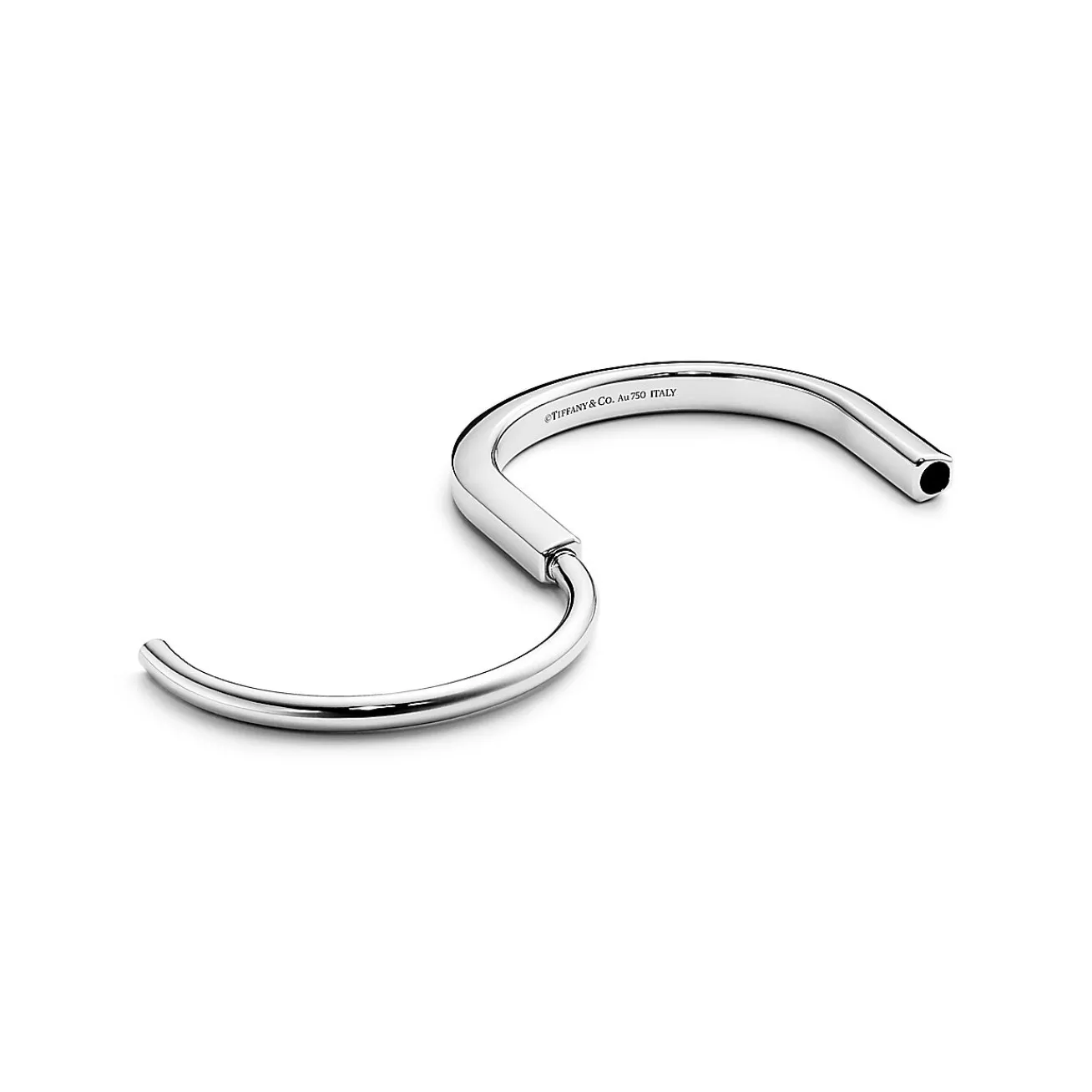 Tiffany & Co. Tiffany Lock Bangle in White Gold | ^ Bracelets|Men's Jewelry