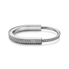 Tiffany & Co. Tiffany Lock Bangle in White Gold with Full Pavé Diamonds | ^ Bracelets|Men's Jewelry