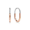 Tiffany & Co. Tiffany Lock Earrings in Rose and White Gold with Diamonds, Extra Large | ^ Earrings|Hoop Earrings