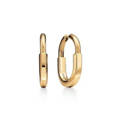 Tiffany & Co. Tiffany Lock Earrings in Yellow Gold, Medium | ^ Earrings|Gifts for Her