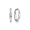 Tiffany & Co. Tiffany Lock Earrings in White Gold, Medium | ^ Earrings|Hoop Earrings