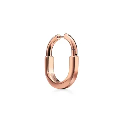 Tiffany & Co. Tiffany Lock Earrings in Rose Gold, Medium | ^ Earrings|Hoop Earrings