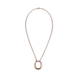 Tiffany & Co. Tiffany Lock Medium Pendant in Rose Gold with Pink Sapphires | ^ Necklaces & Pendants|New Jewelry