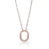 Tiffany & Co. Tiffany Lock Pendant in Rose Gold with Pavé Diamonds, Medium | ^ Necklaces & Pendants|Rose Gold Jewelry