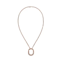 Tiffany & Co. Tiffany Lock Pendant in Rose Gold with Pavé Diamonds, Medium | ^ Necklaces & Pendants|Rose Gold Jewelry