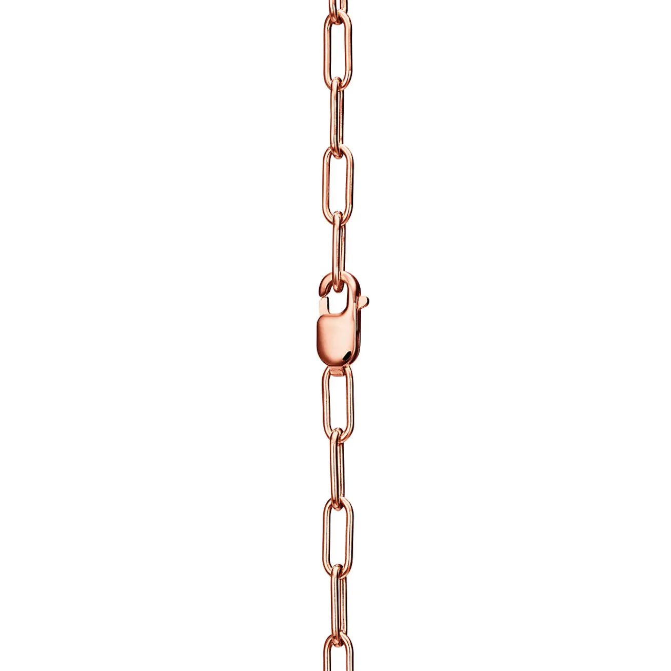 Tiffany & Co. Tiffany Lock Pendant in Rose Gold with Pavé Diamonds, Medium | ^ Necklaces & Pendants|Rose Gold Jewelry