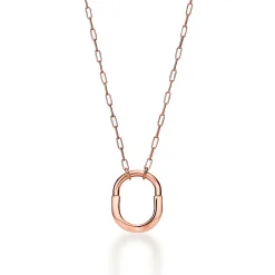 Tiffany & Co. Tiffany Lock Pendant in Rose Gold, Medium | ^ Necklaces & Pendants|Rose Gold Jewelry