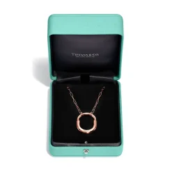 Tiffany & Co. Tiffany Lock Pendant in Rose Gold, Medium | ^ Necklaces & Pendants|Rose Gold Jewelry