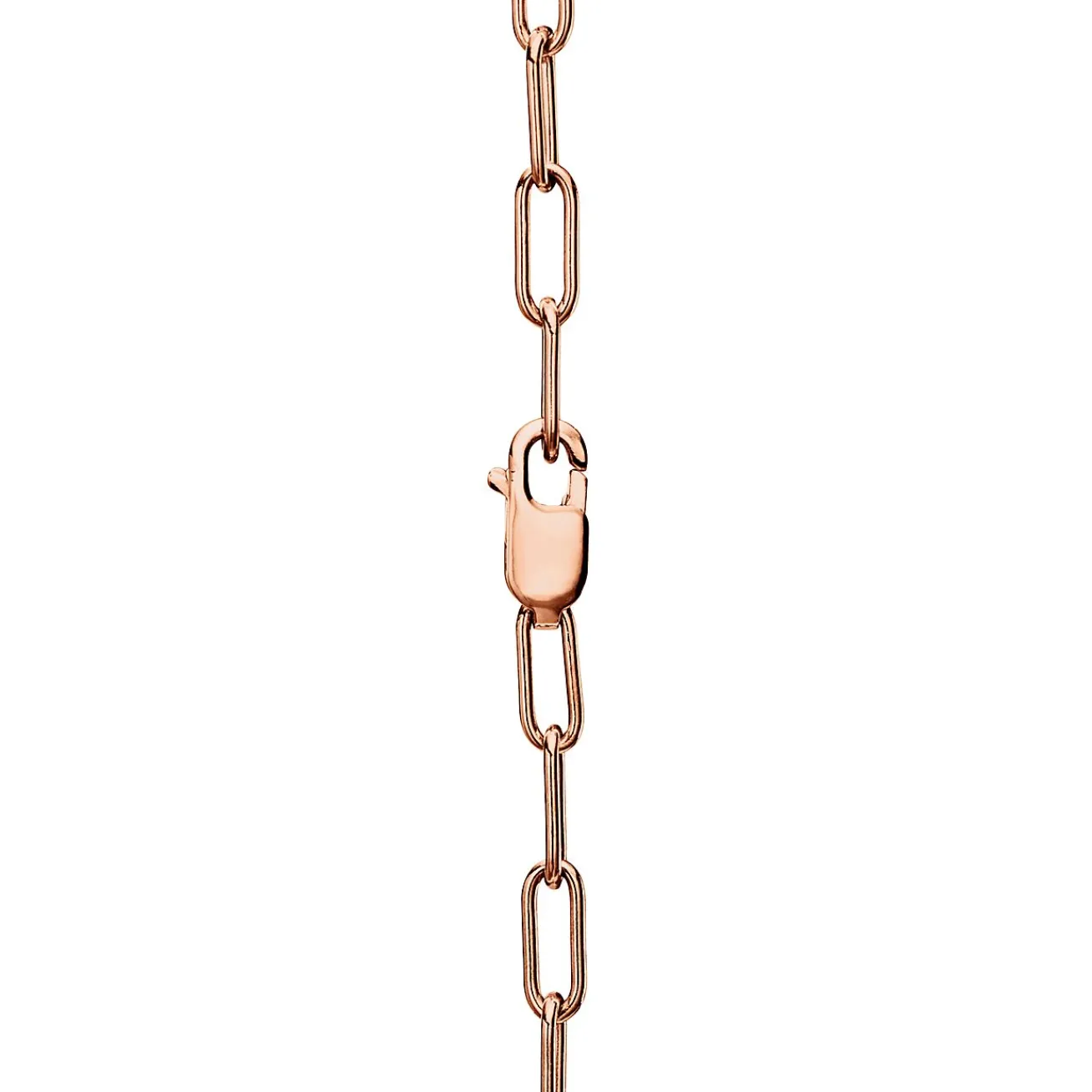 Tiffany & Co. Tiffany Lock Pendant in Rose Gold with Diamonds, Medium | ^ Necklaces & Pendants|Rose Gold Jewelry