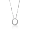 Tiffany & Co. Tiffany Lock Pendant in White Gold with Pavé Diamonds, Medium | ^ Necklaces & Pendants|Diamond Jewelry