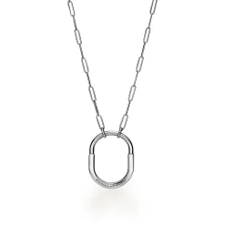 Tiffany & Co. Tiffany Lock Pendant in White Gold with Diamonds, Large | ^ Necklaces & Pendants|Diamond Jewelry