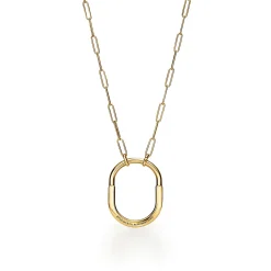 Tiffany & Co. Tiffany Lock Pendant in Yellow Gold with Diamonds, Large | ^ Necklaces & Pendants|Gifts for Her