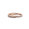 Tiffany & Co. Tiffany Lock Ring in Rose Gold with Pavé Diamonds | ^ Rings|Gifts for Her