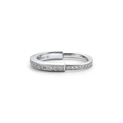 Tiffany & Co. Tiffany Lock Ring in White Gold with Pavé Diamonds | ^ Rings|Gifts for Her