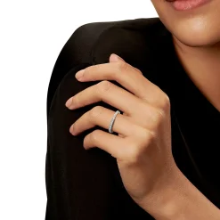 Tiffany & Co. Tiffany Lock Ring in White Gold with Pavé Diamonds | ^ Rings|Gifts for Her