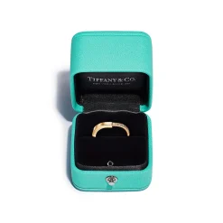 Tiffany & Co. Tiffany Lock Ring in Yellow Gold with Diamonds | ^ Rings|Gifts for Her