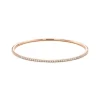 Tiffany & Co. Tiffany Metro bangle in 18k rose gold with diamonds, medium. | ^ Bracelets|Dainty Jewelry