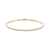 Tiffany & Co. Tiffany Metro bangle in 18k gold with diamonds, medium. | ^ Bracelets|Gold Jewelry
