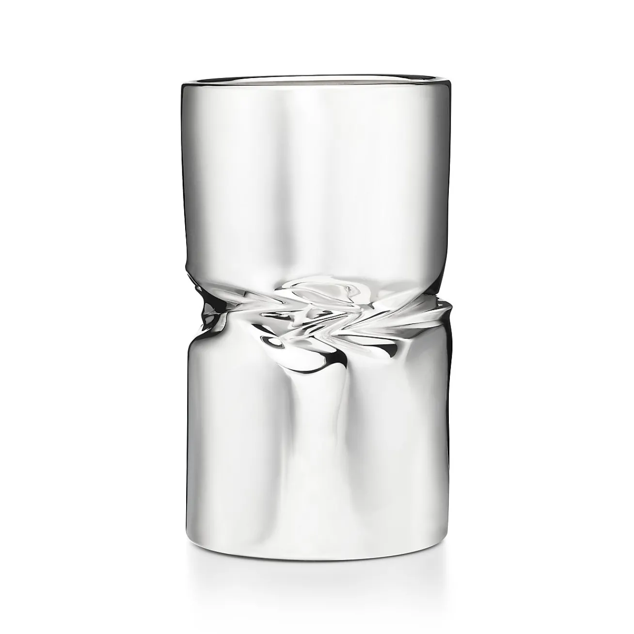 Tiffany & Co. Tiffany Silver Crush Vase in Sterling Silver | ^ The Home|Housewarming Gifts