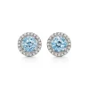 Tiffany & Co. Tiffany Soleste® earrings in platinum with aquamarines and diamonds. | ^ Earrings|Gifts for Her