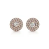 Tiffany & Co. Tiffany Soleste® earrings in 18k rose gold with diamonds. | ^ Earrings|Rose Gold Jewelry