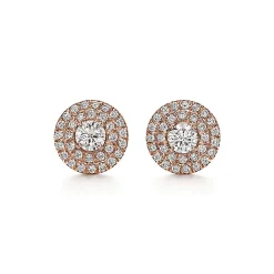 Tiffany & Co. Tiffany Soleste® earrings in 18k rose gold with diamonds. | ^ Earrings|Rose Gold Jewelry