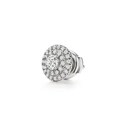 Tiffany & Co. Tiffany Soleste® earrings in platinum with round brilliant diamonds. | ^ Earrings|Dainty Jewelry