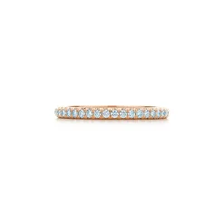 Tiffany & Co. Tiffany Soleste® Full Eternity Ring in Rose Gold with Diamonds | ^Women Rings|Dainty Jewelry