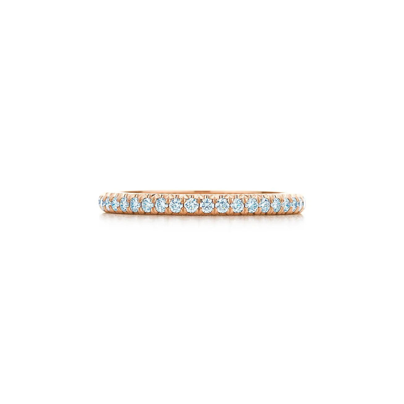 Tiffany & Co. Tiffany Soleste® Full Eternity Ring in Rose Gold with Diamonds | ^Women Rings|Dainty Jewelry