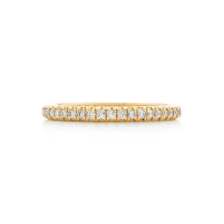 Tiffany & Co. Tiffany Soleste® Full Eternity Ring in Yellow Gold with Diamonds | ^Women Rings|Stacking Rings