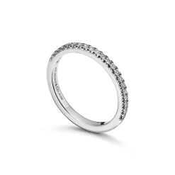 Tiffany & Co. Tiffany Soleste® Half Eternity Ring in Platinum with Diamonds | ^Women Rings|Dainty Jewelry