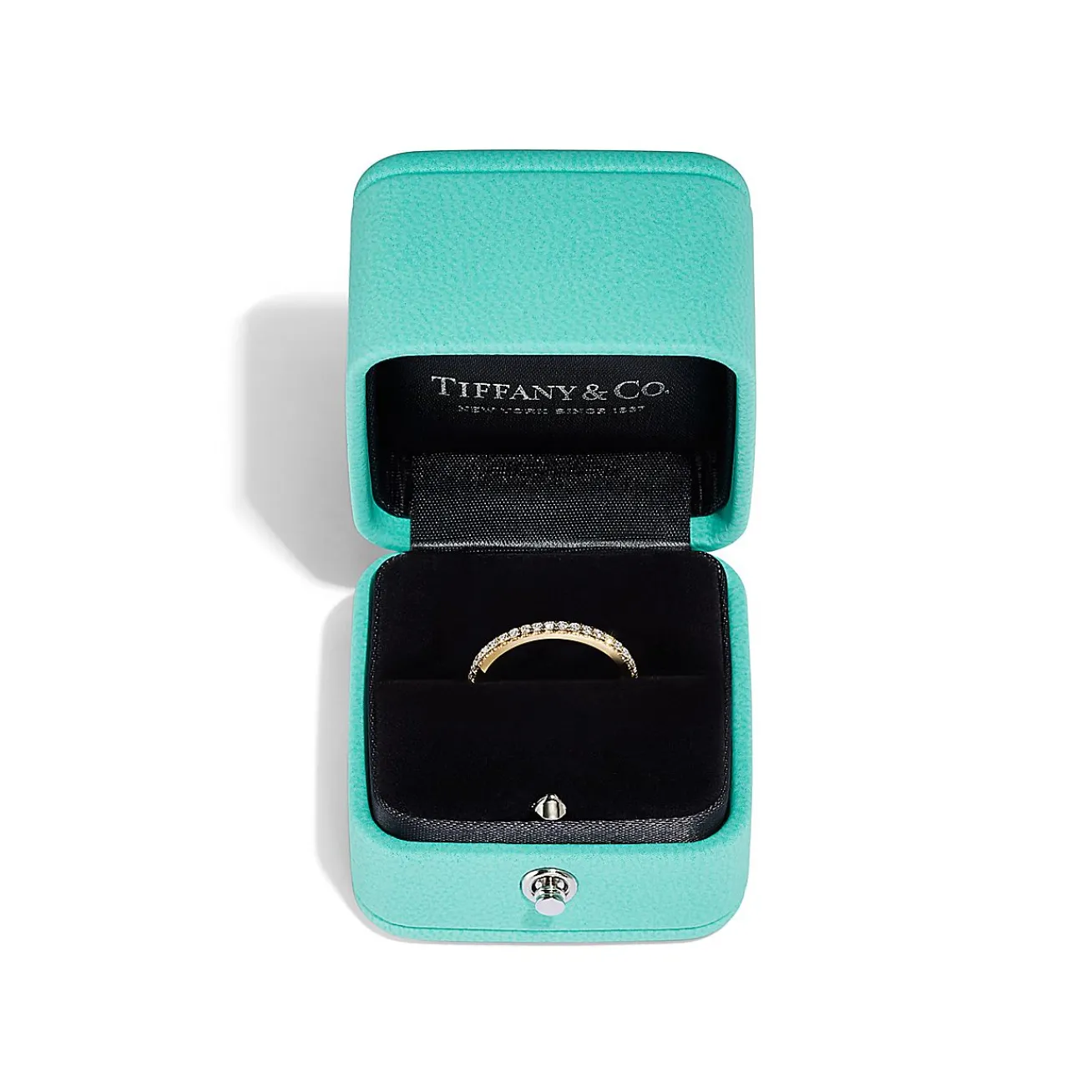 Tiffany & Co. Tiffany Soleste® Half Eternity Ring in Yellow Gold with Diamonds | ^Women Rings|Stacking Rings